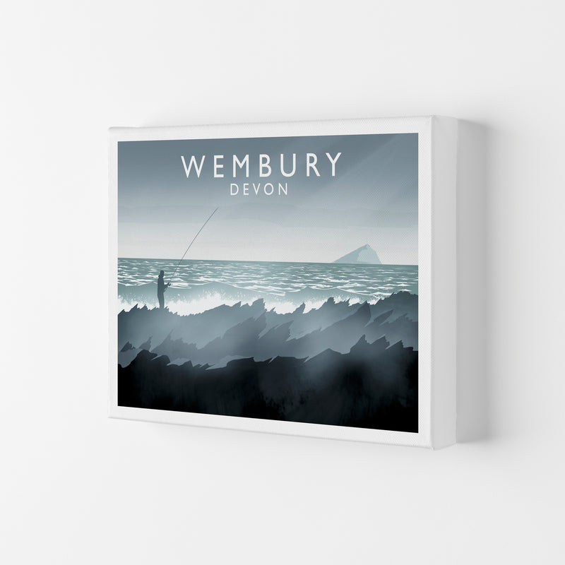 Wembury Travel Art Print by Richard O'Neill Canvas