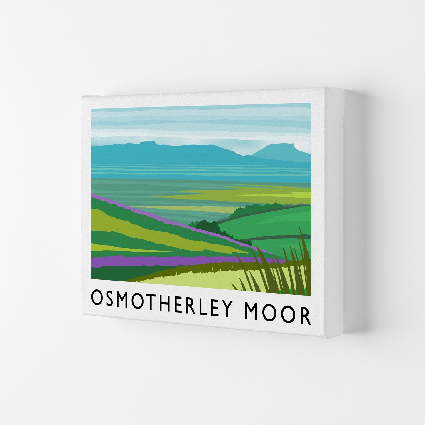 Osmotherley Moor Travel Art Print by Richard O'Neill Canvas