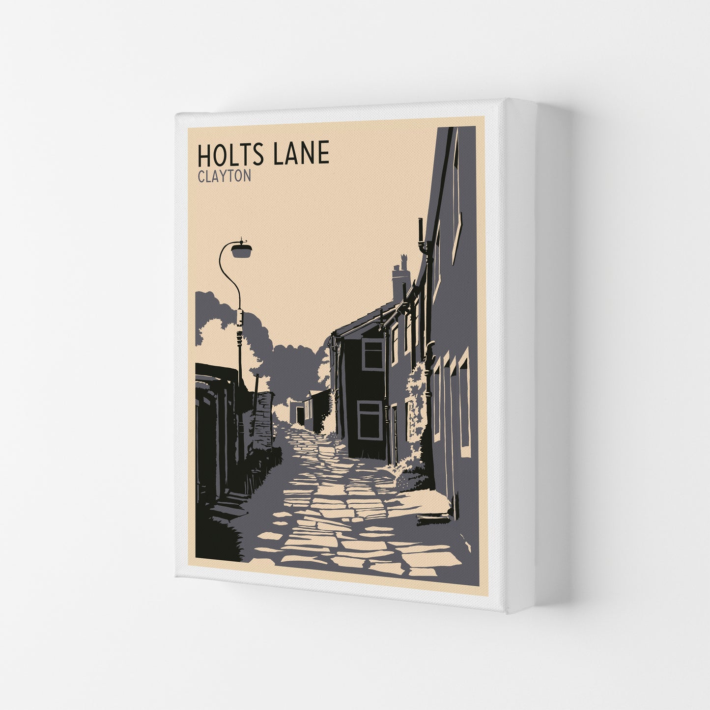 Holts Lane, Clayton Travel Art Print by Richard O'Neill Canvas