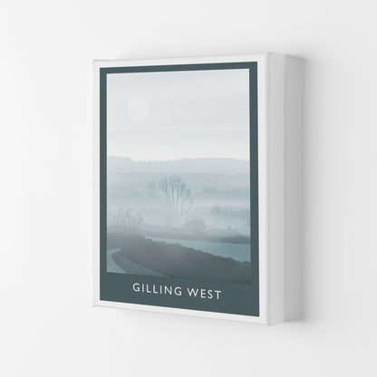 Gilling West (Winter) Portrait Travel Art Print by Richard O'Neill Canvas