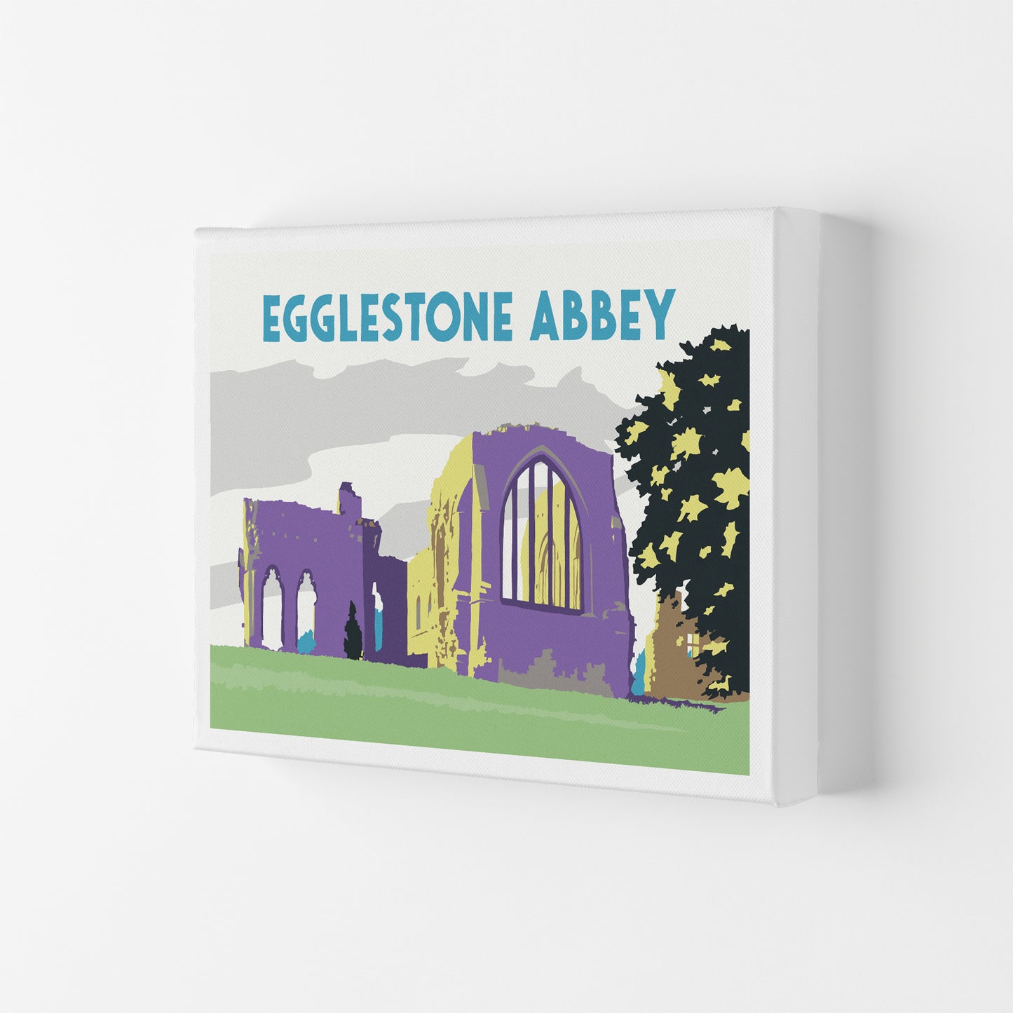 Egglestone Abbey Travel Art Print by Richard O'Neill Canvas