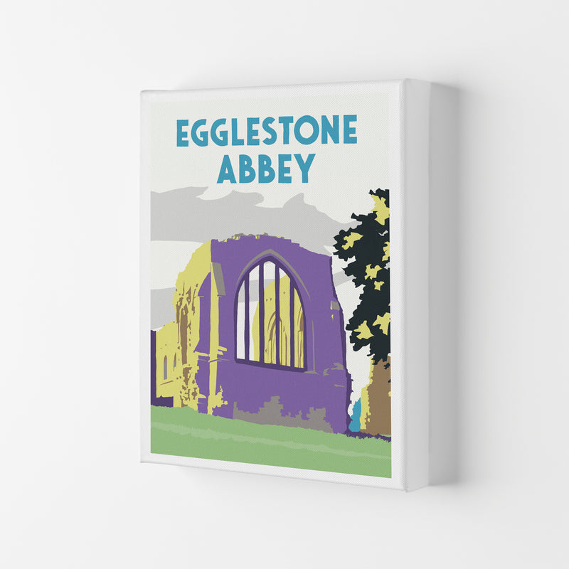 Egglestone Abbey Portrait Travel Art Print by Richard O'Neill Canvas