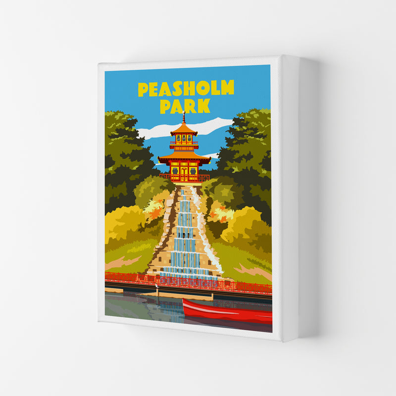 Peasholm Park Travel Art Print by Richard O'Neill Canvas