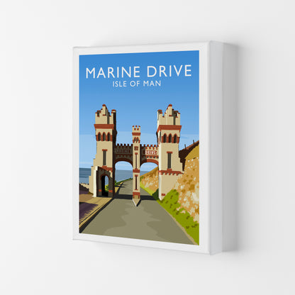 Marine Drive portrait Travel Art Print by Richard O'Neill Canvas