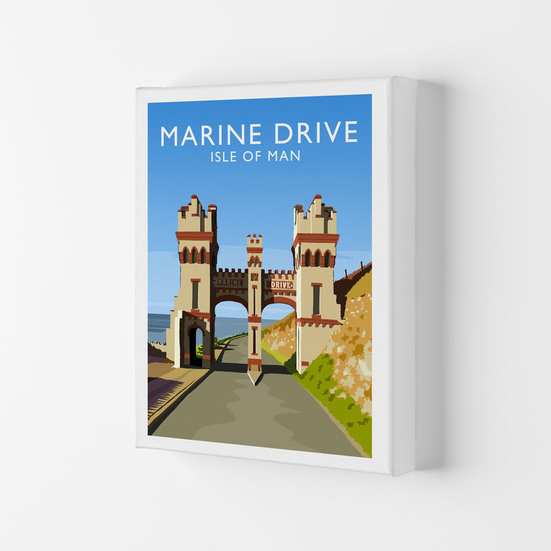 Marine Drive portrait Travel Art Print by Richard O'Neill Canvas