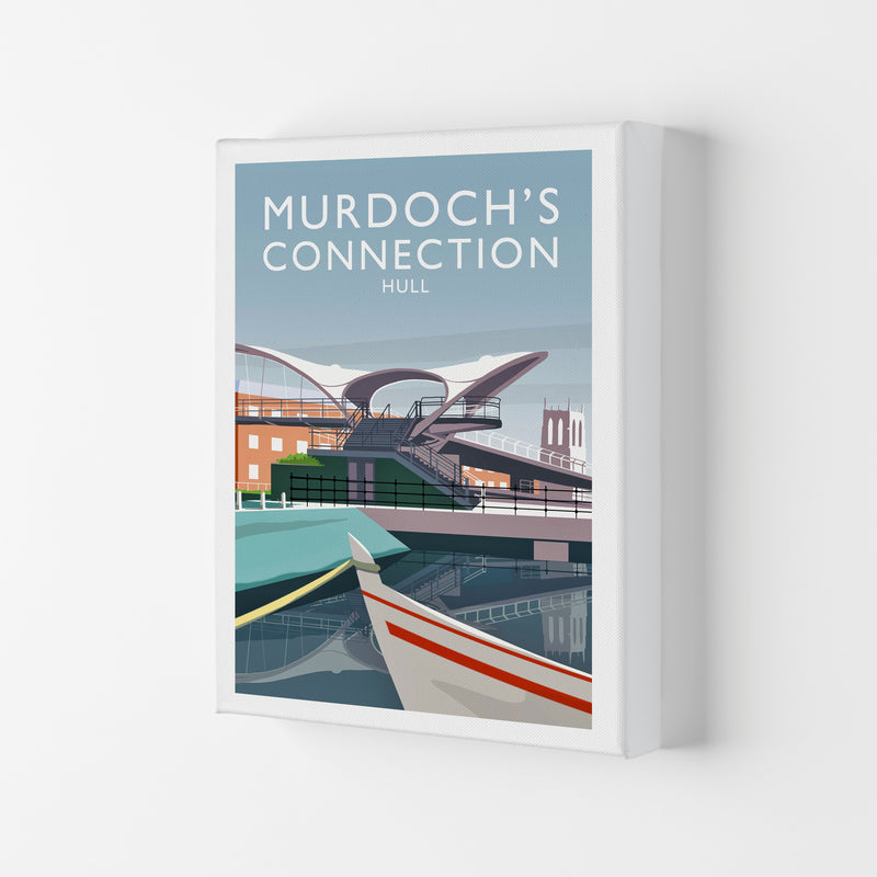 Murdoch's Connection portrait Travel Art Print by Richard O'Neill Canvas