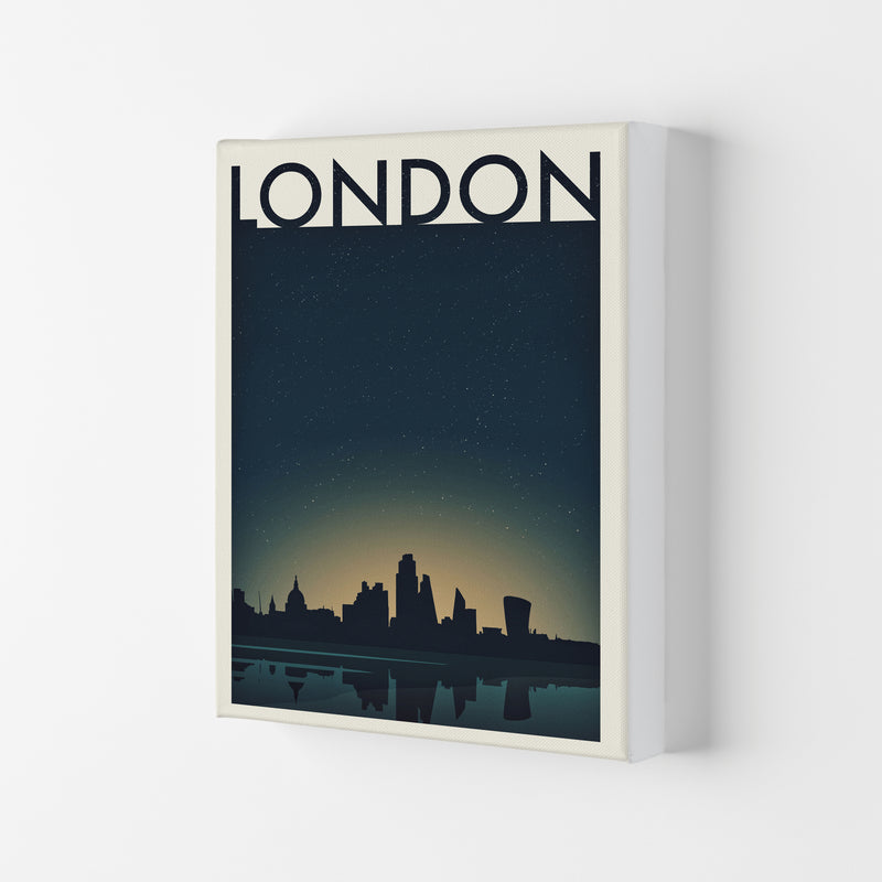 London 4 (Night) Travel Art Print by Richard O'Neill Canvas