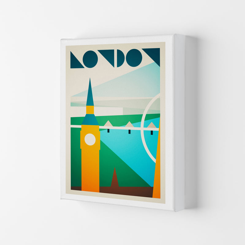 London 5 Travel Art Print by Richard O'Neill Canvas