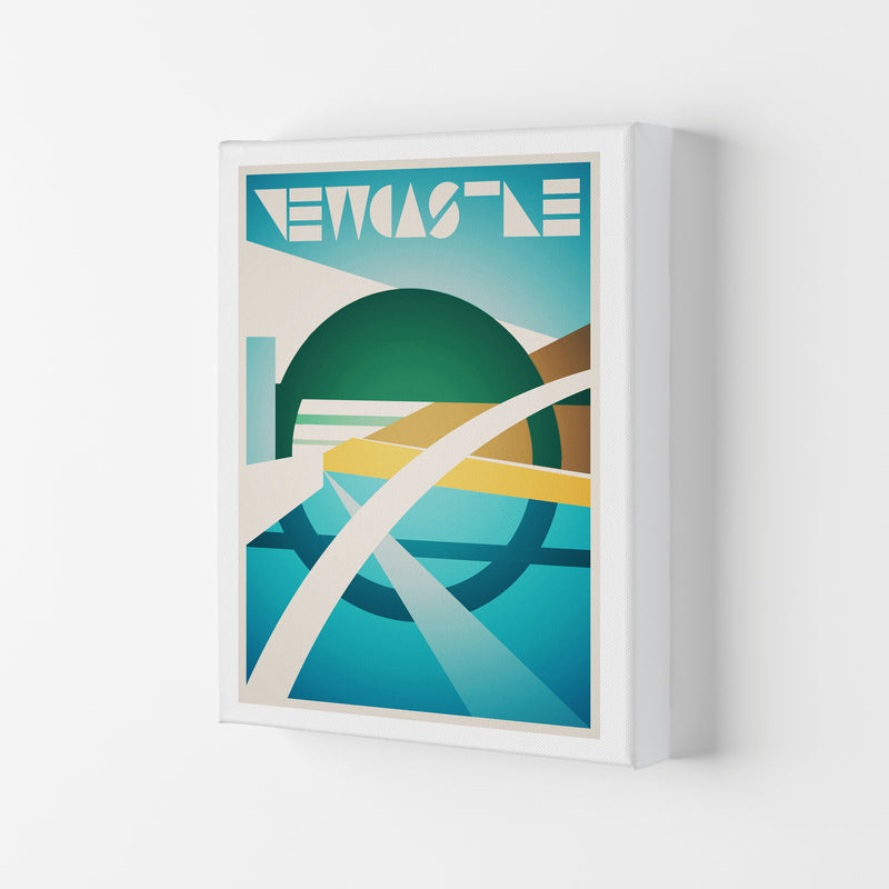 Newcastle 2 Travel Art Print by Richard O'Neill Canvas