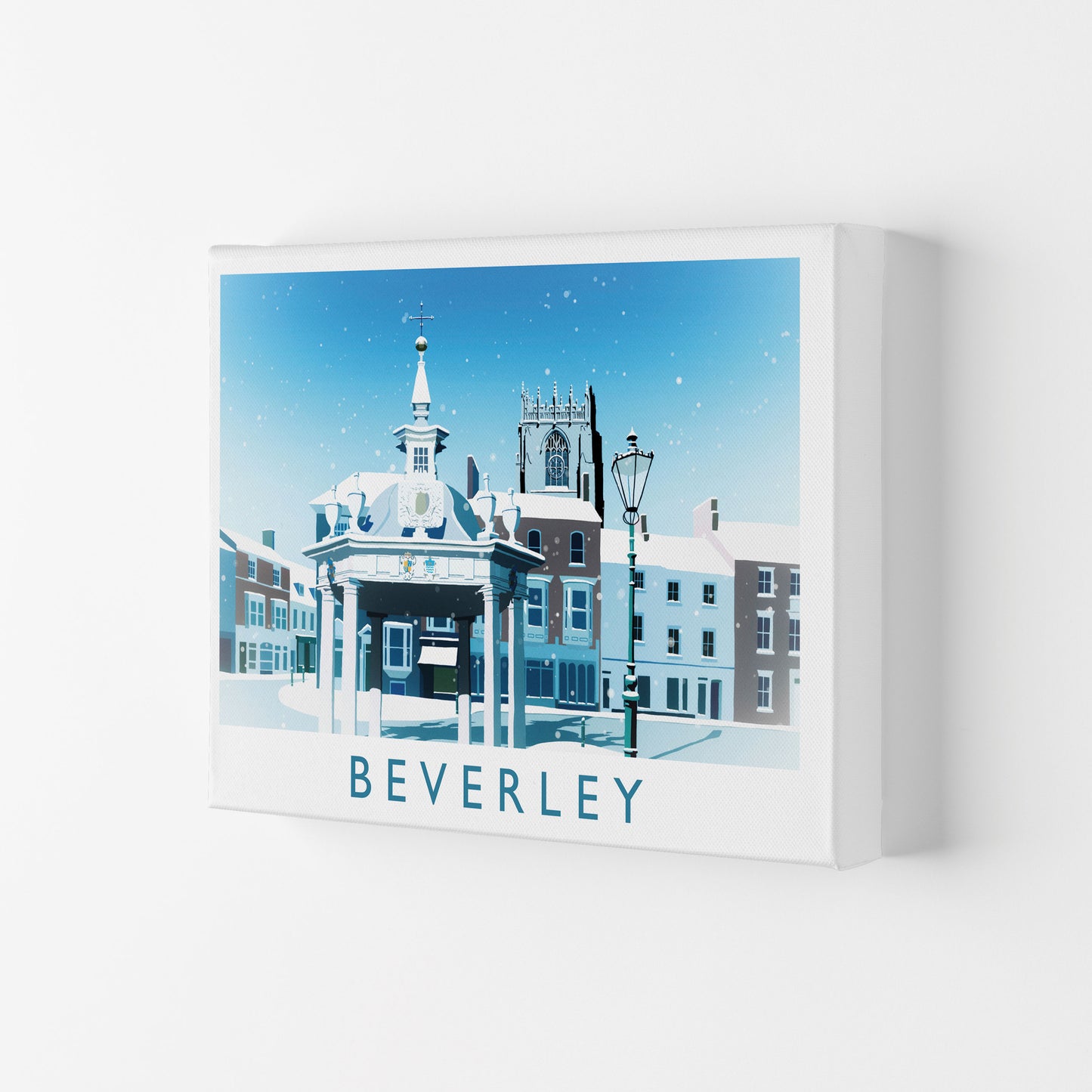 Beverley (Snow) 2 Travel Art Print by Richard O'Neill Canvas