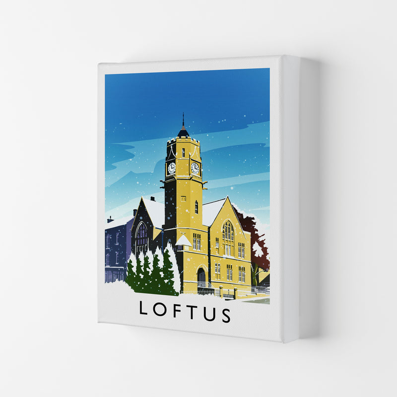 Loftis (Snow) Portrait Travel Art Print by Richard O'Neill Canvas