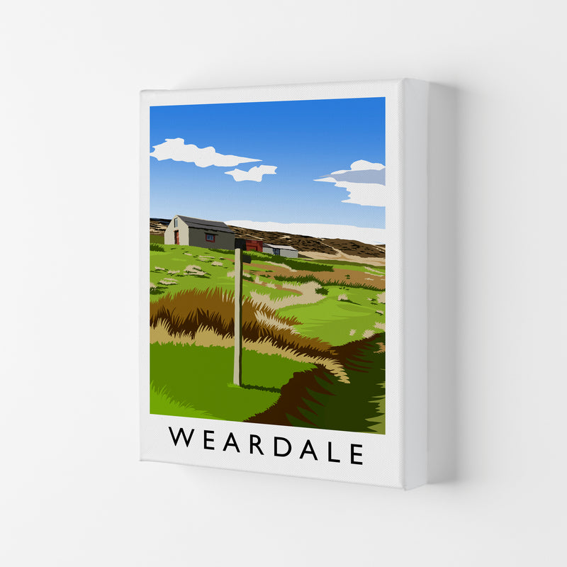 Weardale Portrait Travel Art Print by Richard O'Neill Canvas