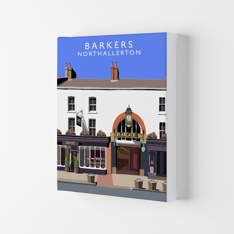 Barkers Northallerton Framed Digital Art Print by Richard O'Neill Canvas