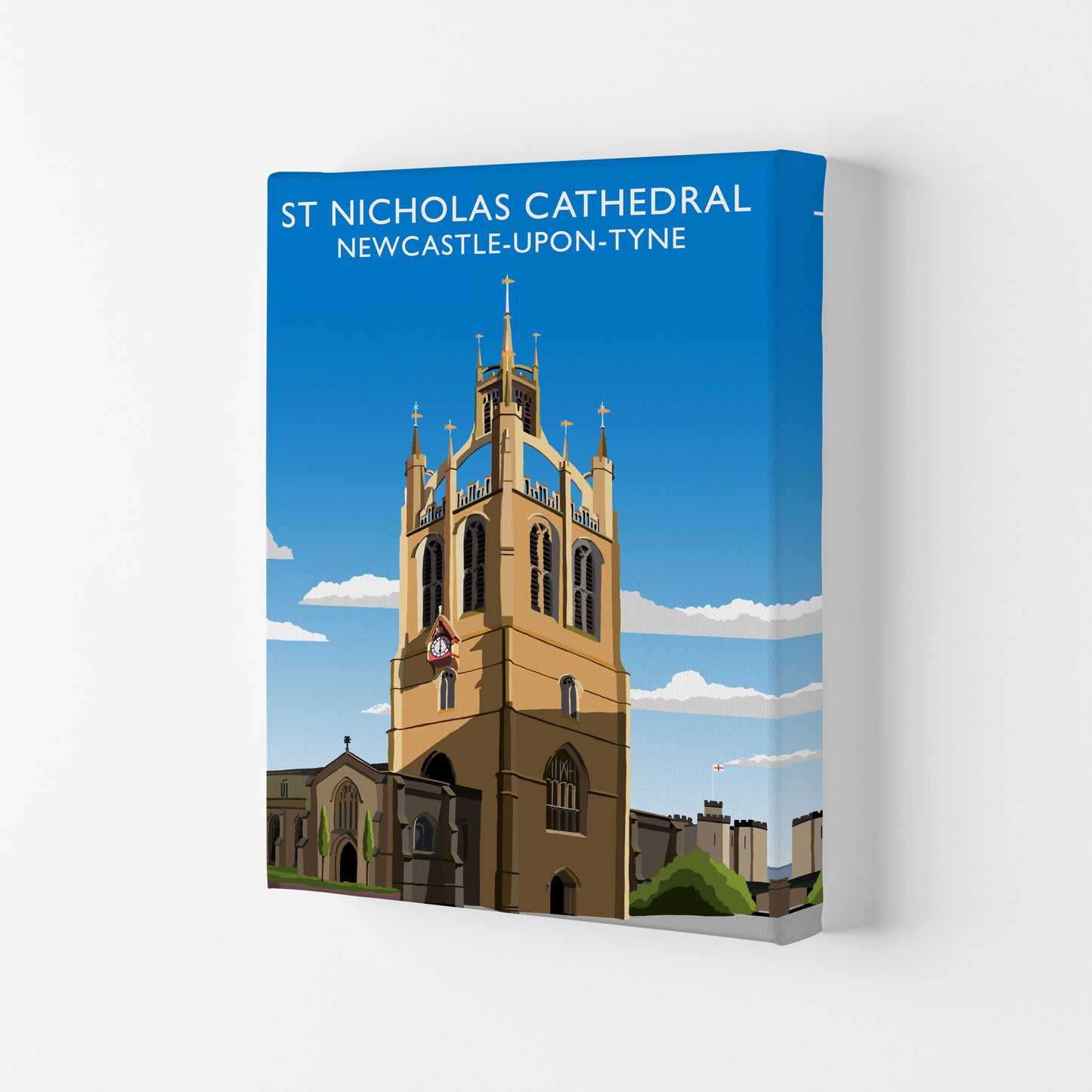 St Nicholas Cathedral Newcastle-Upon-Tyne, Art Print by Richard O'Neill Canvas