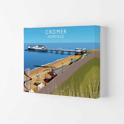 Cromer Norfolk Framed Digital Art Print by Richard O'Neill Canvas