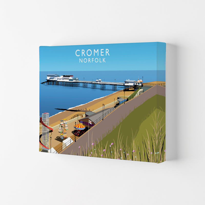 Cromer Norfolk Framed Digital Art Print by Richard O'Neill Canvas
