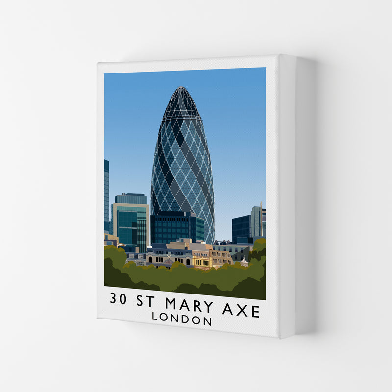 30 St Mary Axe London Travel Art Print by Richard O'Neill Canvas