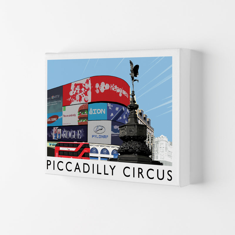 Piccadilly Circus London Art Print by Richard O'Neill Canvas