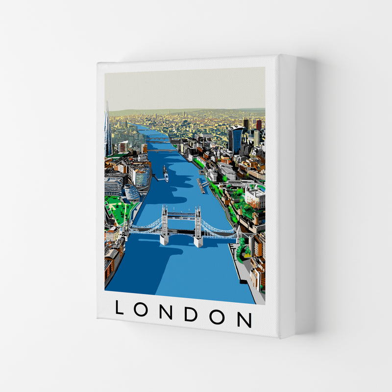 London Travel Art Print by Richard O'Neill Canvas