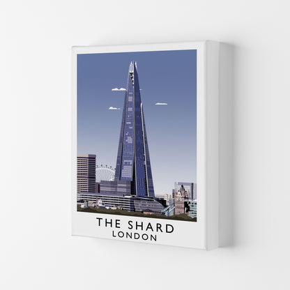 The Shard London Vintage Travel Art Poster by Richard O'Neill, Framed Wall Art Print, Cityscape, Landscape Art Gifts Canvas