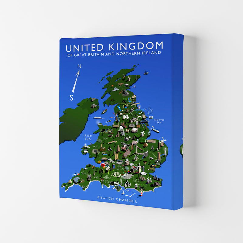 United Kingdom Art Print by Richard O'Neill Canvas