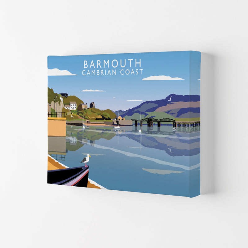 Barmouth Cambrian Coast Framed Digital Art Print by Richard O'Neill Canvas