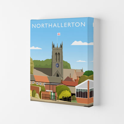 Northallerton (Portrait) by Richard O'Neill Yorkshire Art Print, Travel Poster Canvas