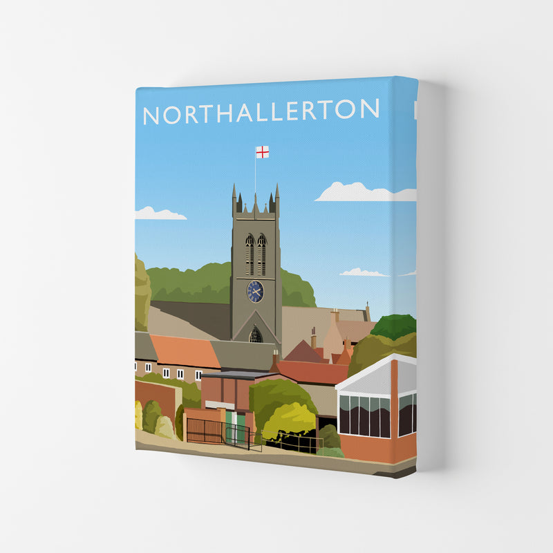 Northallerton (Portrait) by Richard O'Neill Yorkshire Art Print, Travel Poster Canvas