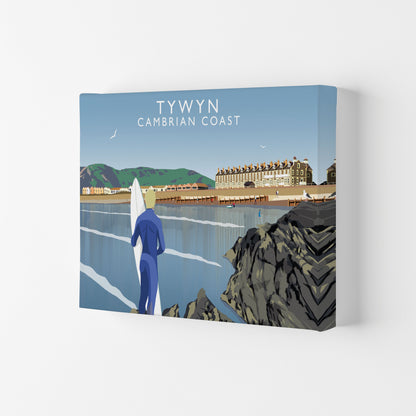 Tywyn Cambrian Coast Framed Digital Art Print by Richard O'Neill Canvas
