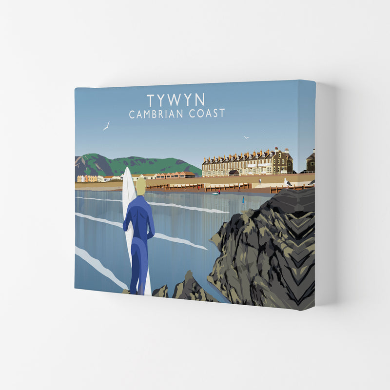 Tywyn Cambrian Coast Framed Digital Art Print by Richard O'Neill Canvas