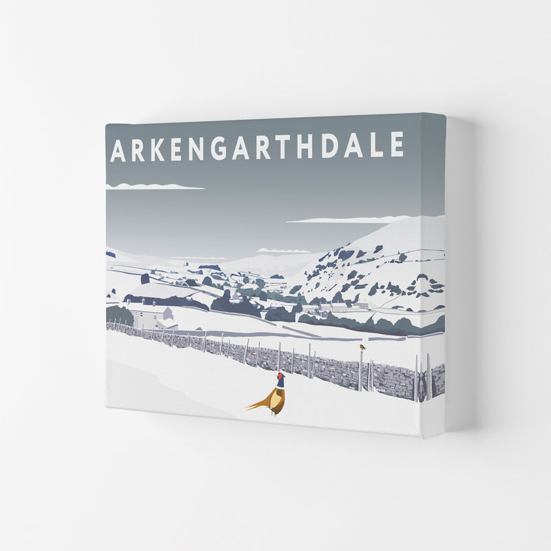 Arkengarthdale In Snow by Richard O'Neill Canvas