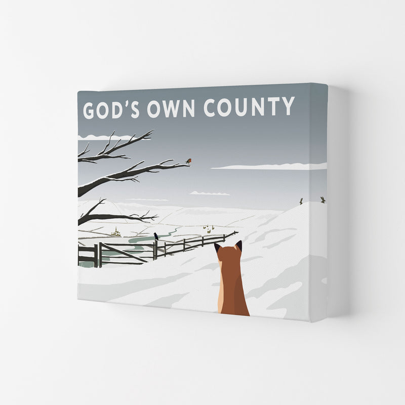 Gods Own County Snow by Richard O'Neill Canvas