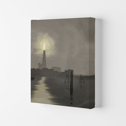 Shard In Fog Travel Art Print by Richard O'Neill, Framed Wall Art Canvas