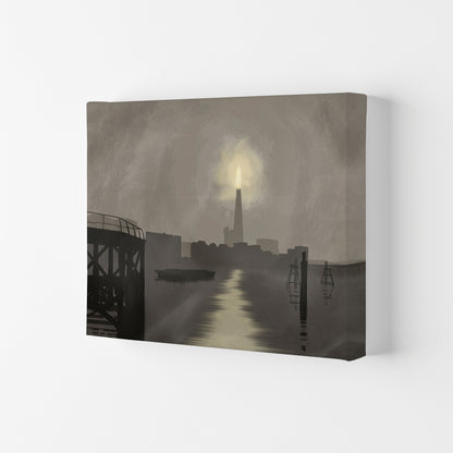 Shard In Fog Travel Art Print by Richard O'Neill, Framed Wall Art Canvas