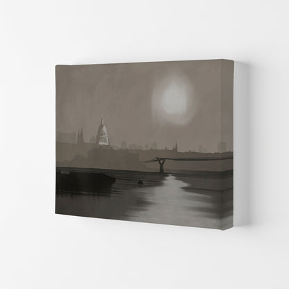 St. Paul's In Fog Travel Art Print by Richard O'Neill, Framed Wall Art Canvas