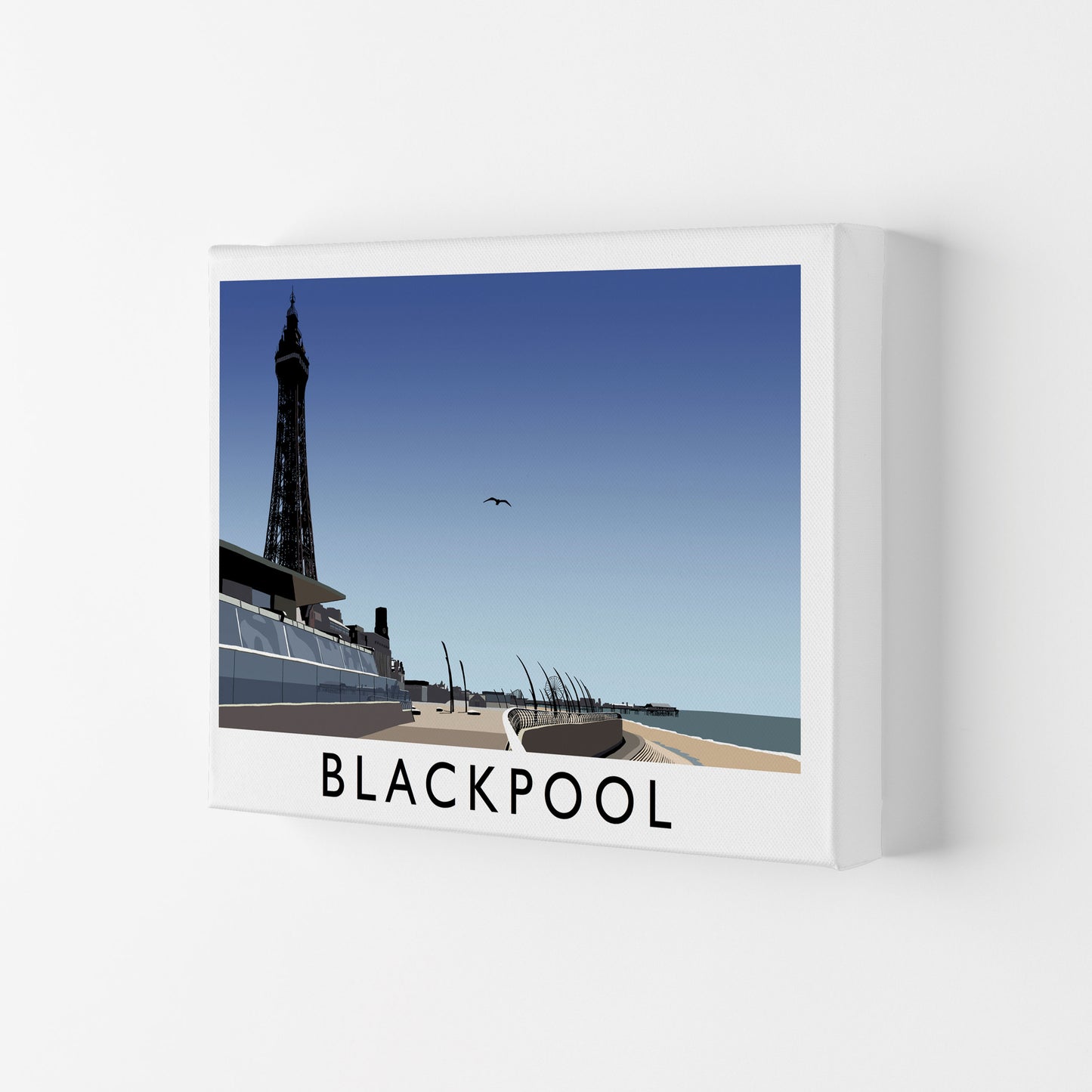 Blackpool Art Print by Richard O'Neill Canvas