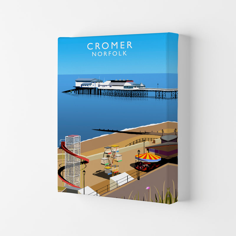 Cromer Norfolk Framed Digital Art Print by Richard O'Neill Canvas