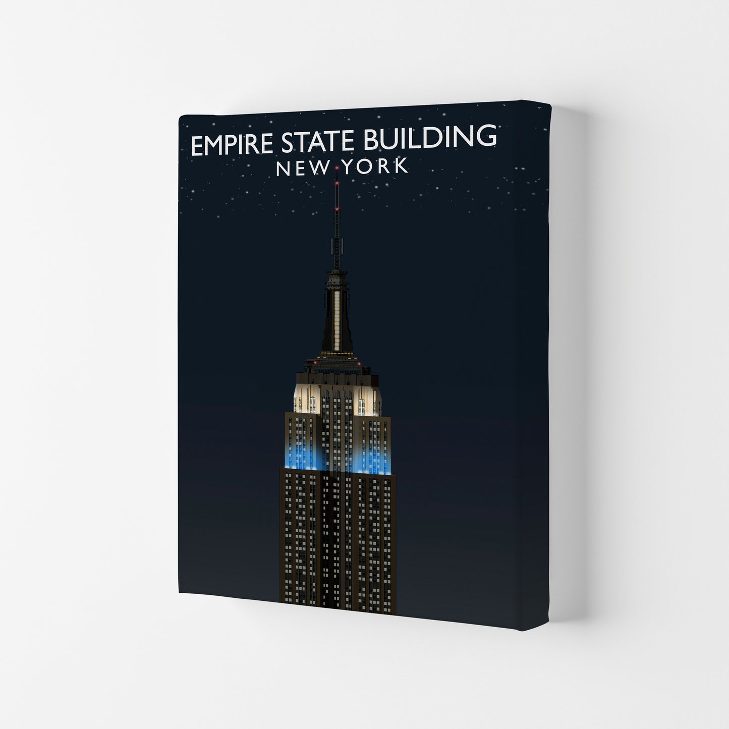 Empire State Building Night by Richard O'Neill Canvas