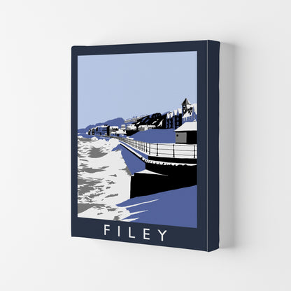 Filey Art Print by Richard O'Neill Canvas
