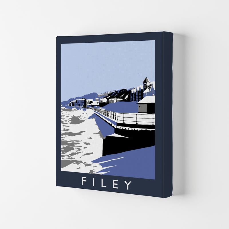 Filey Art Print by Richard O'Neill Canvas