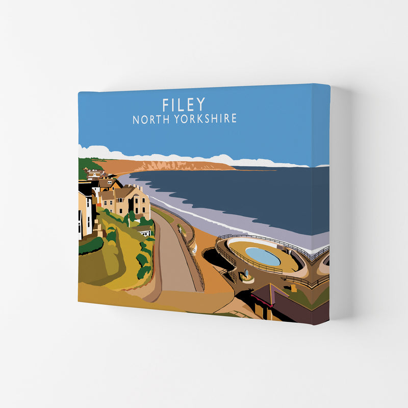 Filey North Yorkshire Art Print by Richard O'Neill Canvas