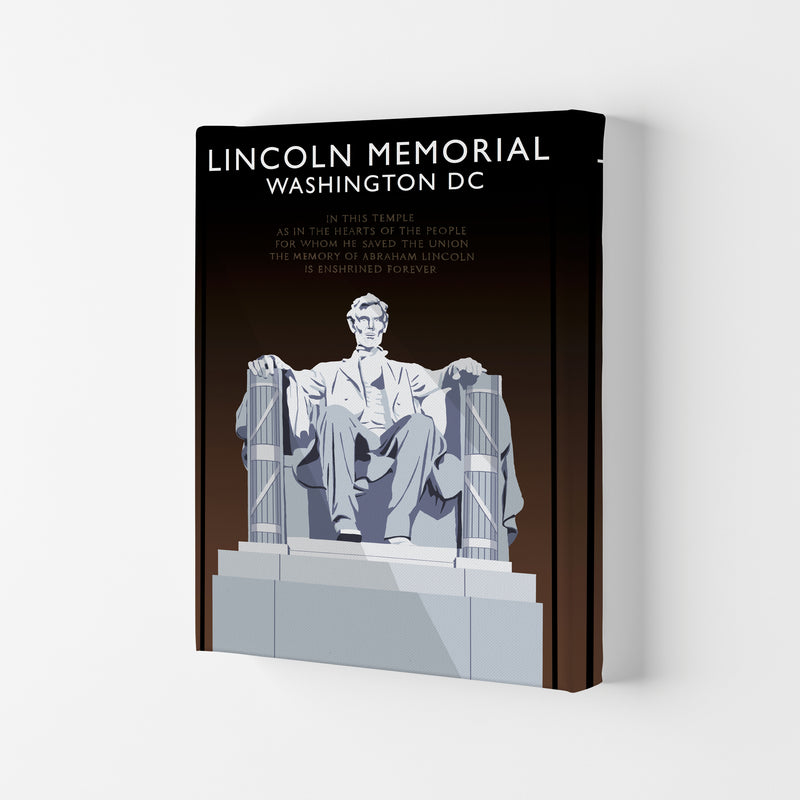 Lincoln Memorial Washington DC Travel Art Print by Richard O'Neill Canvas