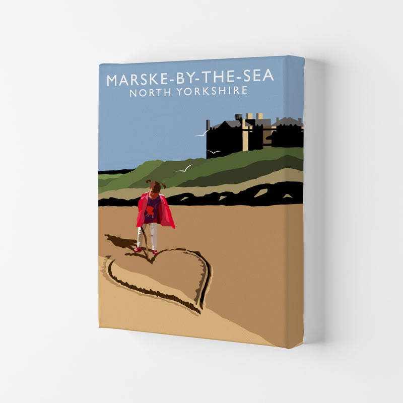 Marske-By-The-Sea North Yorkshire Travel Art Print by Richard O'Neill Canvas