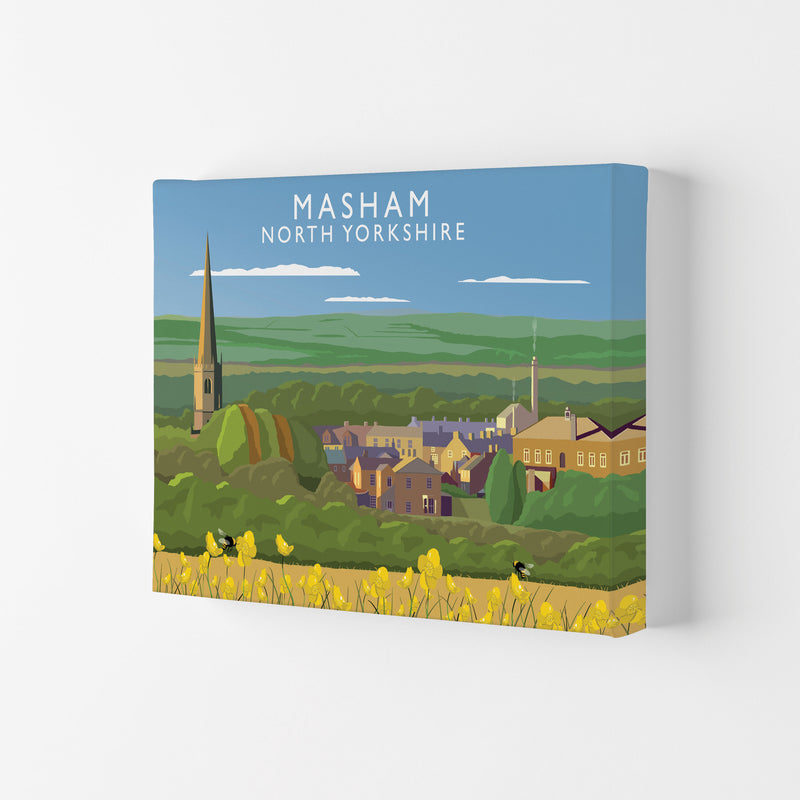 Masham North Yorkshire Travel Art Print by Richard O'Neill, Framed Wall Art Canvas