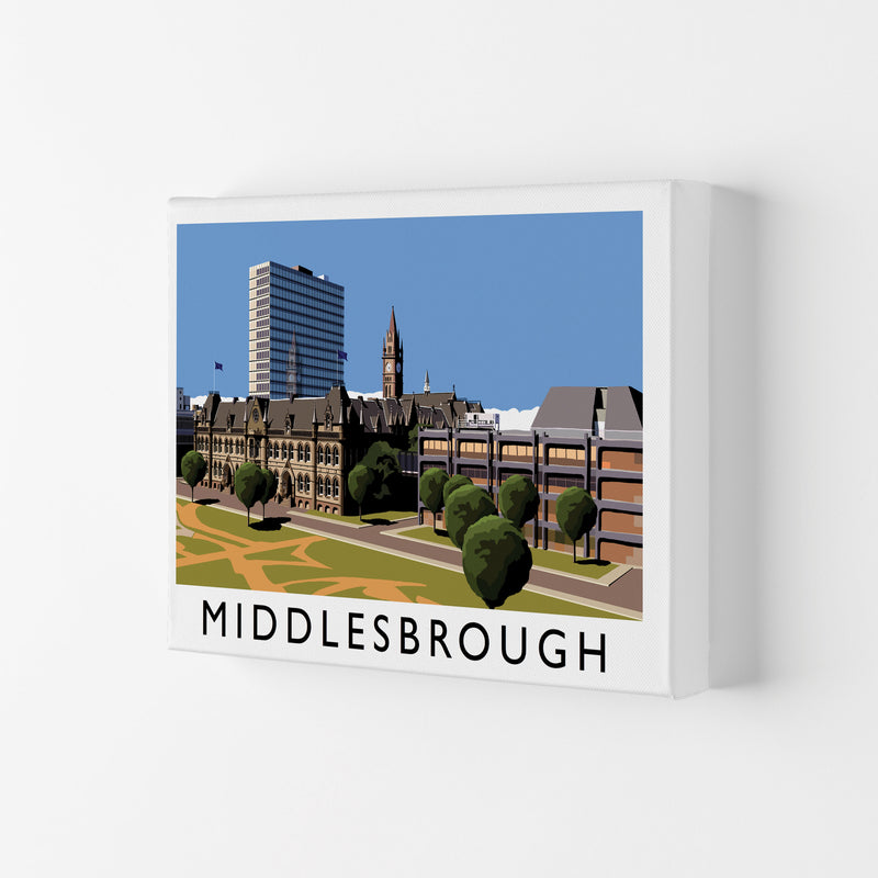 Middlesbrough Travel Art Print by Richard O'Neill, Framed Wall Art Canvas