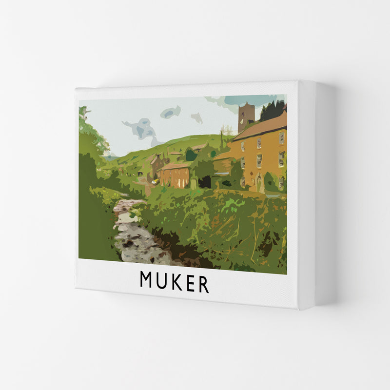 Muker Travel Art Print by Richard O'Neill, Framed Wall Art Canvas