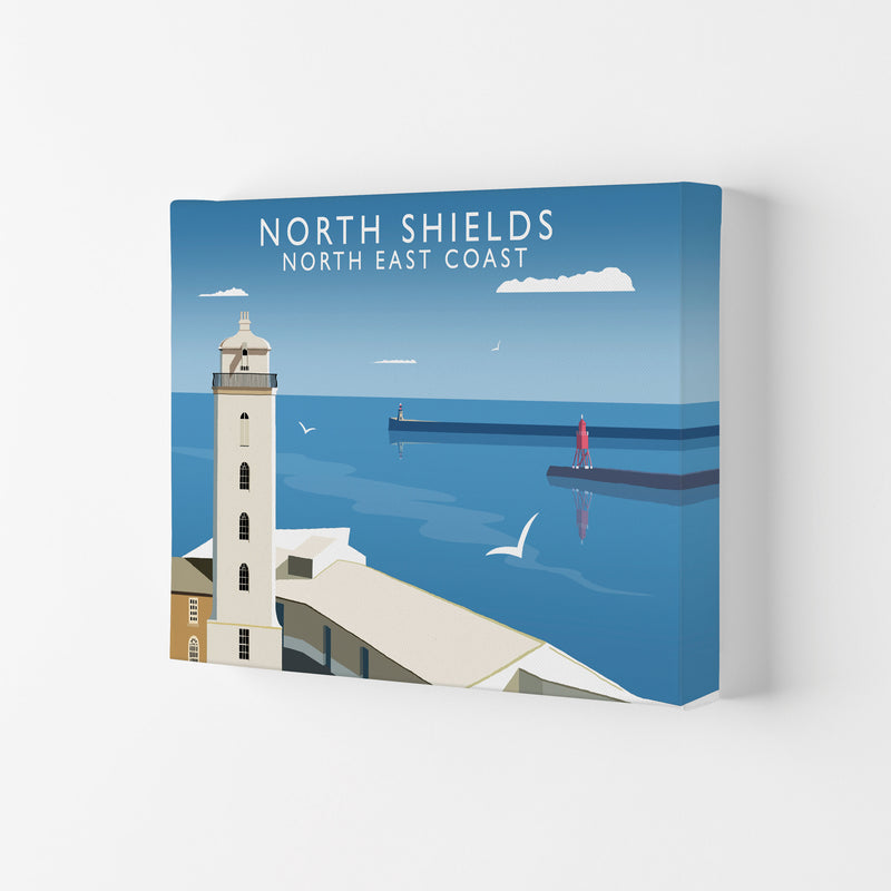 North Shields East Coast Travel Art Print by Richard O'Neill Canvas