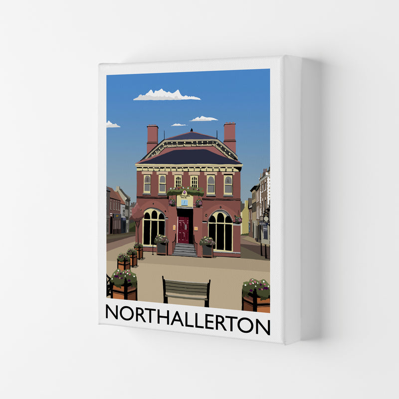 Northallerton Travel Art Print by Richard O'Neill, Framed Wall Art Canvas