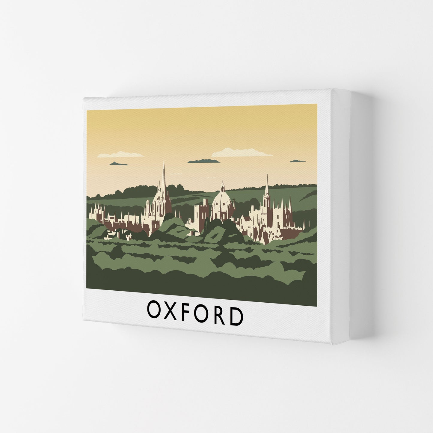 Oxford Art Print by Richard O'Neill, Framed Wall Art Canvas