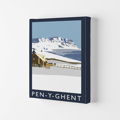 Pen-Y-Ghent Travel Art Print by Richard O'Neill, Framed Wall Art Canvas